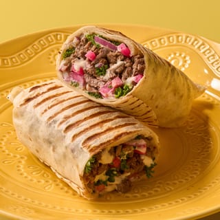 Beef Shawarma Saj Wrap