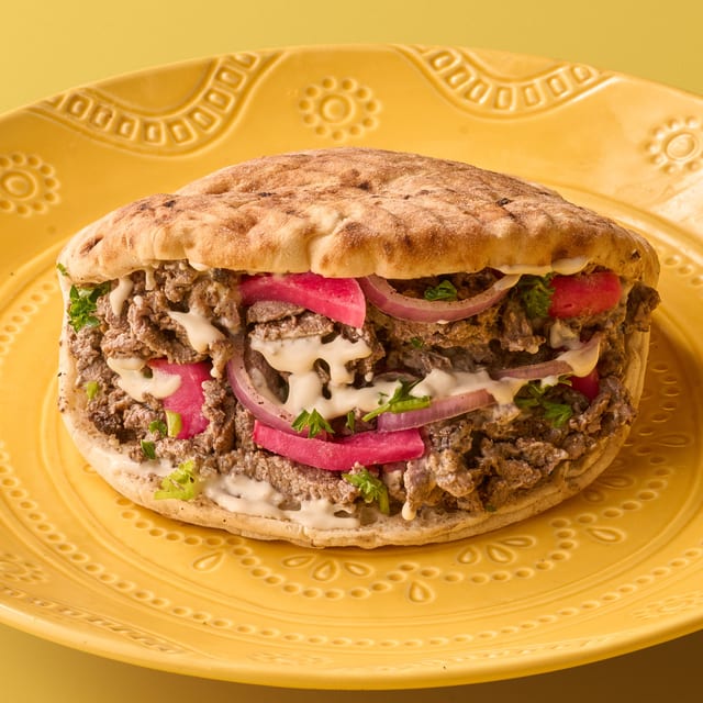 Beef Shawarma Pita.