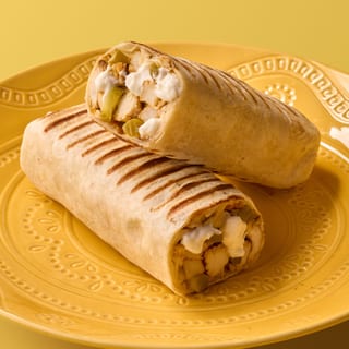 Chicken Shawarma Saj Wrap