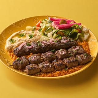 3 Combination plate (Kofta, Lamb Kabob, Beef Kabob)