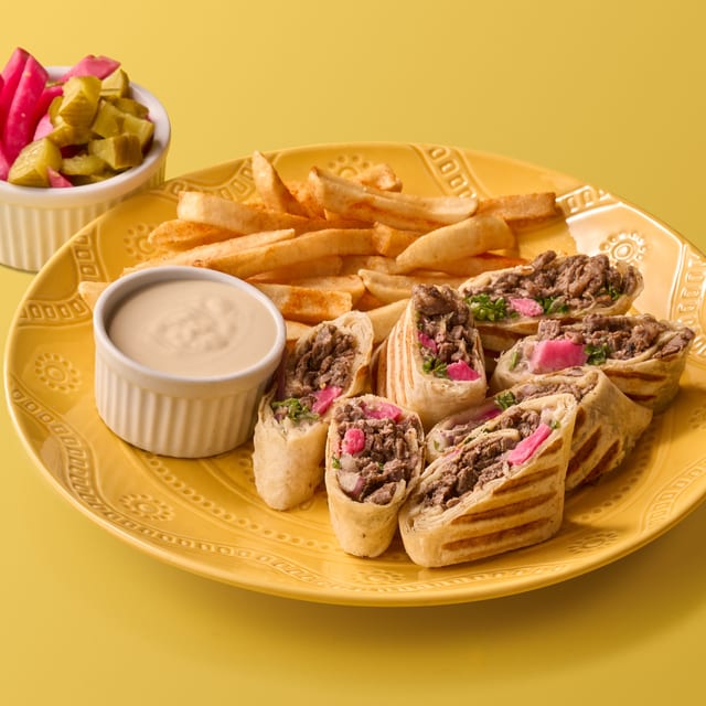 Beef Shawarma Arabic Meal.
