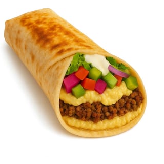 Falafel Saj Wrap