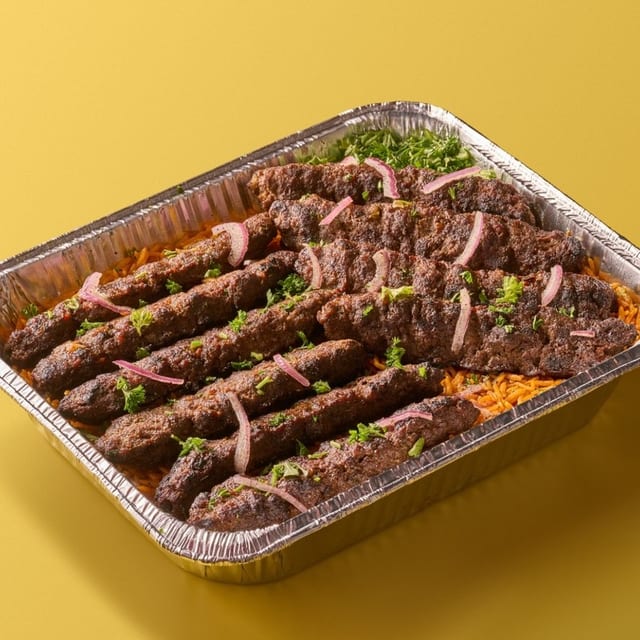 Egyptian Kofta Kabob Family Meal (10 Skewers).