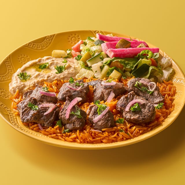 Lamb Kabob Plate (Tenderloin).