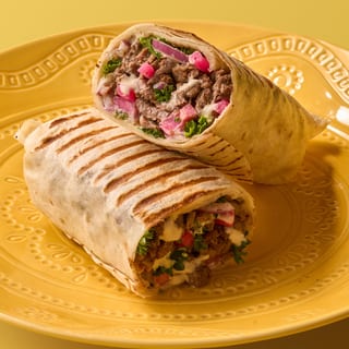 Beef Shawarma Saj Wrap
