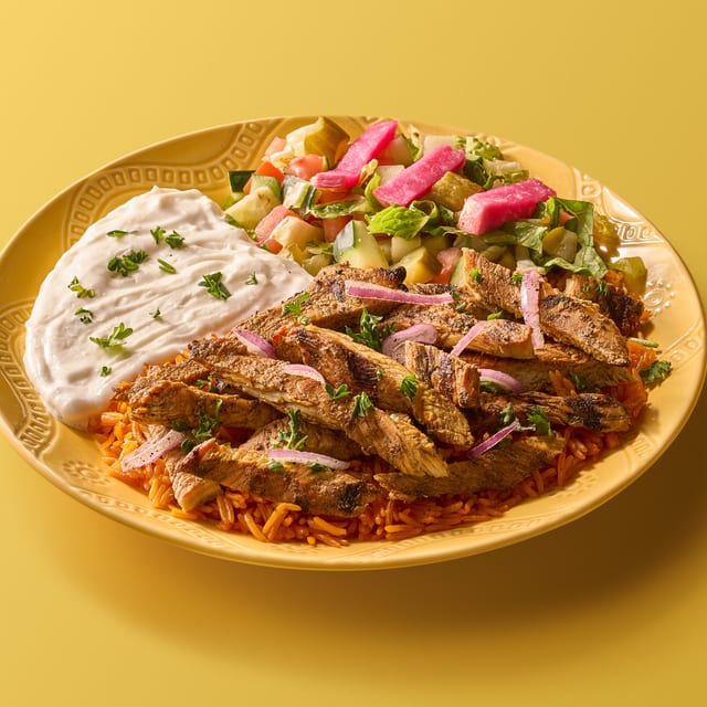 Beef Shawarma Plate.