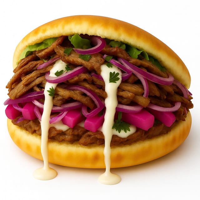 Beef Shawarma Pita.