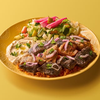 3 Combination plate (Kofta, Steak, Chicken Kabobs)