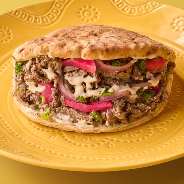 Beef Shawarma Pita.