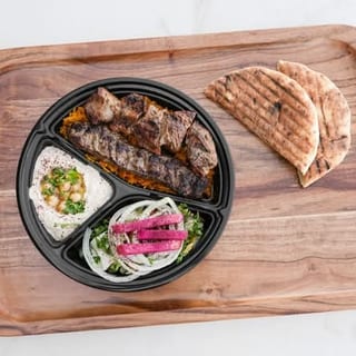 Half Beef Kabob (Steak) & Half Chicken Kabob Family Meal